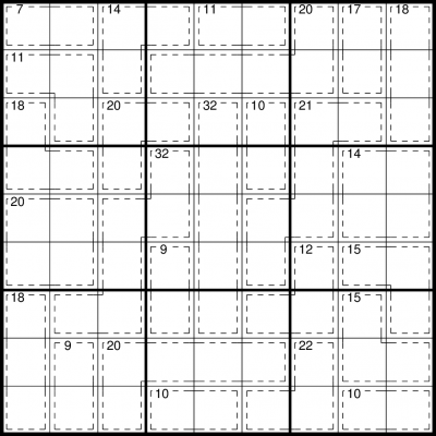 Killer Sudoku example